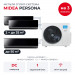 Мульти сплит-система Midea Persona на 3 комнаты M5OA2-42FRN8G1/MMAG4-12N8D0-Ix2/MMAG4-18N8D0-I