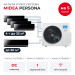 Мульти сплит-система Midea Persona на 5 комнат M5OA2-42FRN8G1/MMAG4-12N8D0-Ix4/MMAG4-18N8D0-I