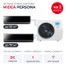 Мульти сплит-система Midea Persona на 2 комнаты M5OA2-42FRN8G1/MMAG4-18N8D0-I/MMAG4-24N8D0-I
