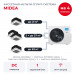 Кассетная мульти сплит-система Midea на 4 комнаты M5OA2-42FRN8G1/MMCA4U-07/09x2/18HRFNX-Q(GA)