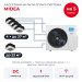 Кассетная мульти сплит-система Midea на 5 комнат M5OA2-42FRN8G1/MMCA4U-09HRFNX-Q(GA)x4/MMCA4U-18HRFNX-Q(GA)