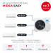 Мульти сплит-система Midea EASY на 3 комнаты M5OA2-42FRN8G1/MMES1S-07FRN8G1/MMES1S-12FRN8G1/MMES1S-18FRN8G1