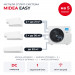 Мульти сплит-система Midea EASY на 5 комнат M5OA2-42FRN8G1/MMES1S-07x2/12x2/18FRN8G1