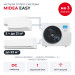 Мульти сплит-система Midea EASY на 3 комнаты M5OA2-42FRN8G1/MMES1S-07FRN8G1x2/MMES1S-18FRN8G1
