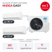 Мульти сплит-система Midea EASY на 2 комнаты M5OA2-42FRN8G1/MMES1S-12FRN8G1/MMES1S-18FRN8G1
