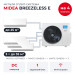 Мульти сплит-система Midea Breezeless E на 4 комнаты M5OA2-42FRN8G1/MMFE-09N8D6-I/MMFE-12N8D6-Ix3