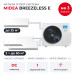 Мульти сплит-система Midea Breezeless E на 3 комнаты M5OA2-42FRN8G1/MMFE-09N8D6-I/MMFE-18N8D6-Ix2