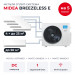 Мульти сплит-система Midea Breezeless E на 5 комнат M5OA2-42FRN8G1/MMFE-09N8D6-Ix4/MMFE-18N8D6-I