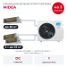 Канальная мульти сплит-система Midea на 3 комнаты M5OA2-42FRN8G1/MMTJ1-12FWN8G1/MMTJ1-18FWN8G1x2
