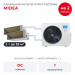 Канальная мульти сплит-система Midea на 2 комнаты M5OA2-42FRN8G1/MMTJ1-18FWN8G1x2