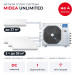 Мульти сплит-система Midea Unlimited на 4 комнаты M5OE-42HFN8-Q1/MMAG2-09N8D0-I/MMAG2-12N8D0-Ix3