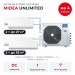 Мульти сплит-система Midea Unlimited на 4 комнаты M5OE-42HFN8-Q1/MMAG2-09N8D0-Ix2/MMAG2-12N8D0-Ix2
