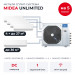 Мульти сплит-система Midea Unlimited на 5 комнат M5OE-42HFN8-Q1/MMAG2-09N8D0-Ix4/MMAG2-12N8D0-I