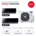 Мульти сплит-система Midea Persona на 2 комнаты M5OE-42HFN8-Q1/MMAG4-09N8D0-I/MMAG4-12N8D0-I