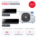Мульти сплит-система Midea Persona на 2 комнаты M5OE-42HFN8-Q1/MMAG4-12N8D0-I/MMAG4-18N8D0-I