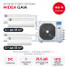 Мульти сплит-система Midea Gaia на 4 комнаты M5OE-42HFN8-Q1/MMCA1BU-09HRFN8x2/MMCA1BU-12HRFN8x2