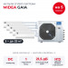 Мульти сплит-система Midea Gaia на 5 комнат M5OE-42HFN8-Q1/MMCA1BU-09HRFN8x5