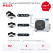 Кассетная мульти сплит-система Midea на 4 комнаты M5OE-42HFN8-Q1/MMCA4U-07x2/09/18HRFNX-Q(GA)
