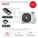 Кассетная мульти сплит-система Midea на 4 комнаты M5OE-42HFN8-Q1/MMCA4U-07HRFNX-Q(GA)x3/MMCA4U-18HRFNX-Q(GA)