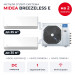 Мульти сплит-система Midea Breezeless E на 2 комнаты M5OE-42HFN8-Q1/MMFE-09N8D6-I/MMFE-12N8D6-I