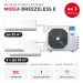 Мульти сплит-система Midea Breezeless E на 3 комнаты M5OE-42HFN8-Q1/MMFE-09N8D6-I/MMFE-12N8D6-Ix2