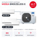 Мульти сплит-система Midea Breezeless E на 3 комнаты M5OE-42HFN8-Q1/MMFE-09N8D6-I/MMFE-18N8D6-Ix2