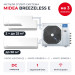 Мульти сплит-система Midea Breezeless E на 3 комнаты M5OE-42HFN8-Q1/MMFE-09N8D6-Ix2/MMFE-18N8D6-I