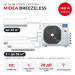 Мульти сплит-система Midea Breezeless на 4 комнаты M5OE-42HFN8-Q1/MSFA2-09N8D6-I/MSFA2-12N8D6-Ix3