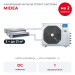 Канальная мульти сплит-система Midea на 2 комнаты M5OE-42HFN8-Q1/MTIU-07NXD0Px2