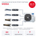 Канальная мульти сплит-система Midea на 4 комнаты M5OE-42HFN8-Q1/MTIU-07/09W1NXD0P/12/18HW1FNXP(GA)