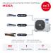 Канальная мульти сплит-система Midea на 3 комнаты M5OE-42HFN8-Q1/MTIU-07W1NXD0P/MTIU-09W1NXD0P/MTIU-18HW1FNXP(GA)