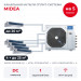Канальная мульти сплит-система Midea на 5 комнат M5OE-42HFN8-Q1/MTIU-07W1NXD0P/MTIU-09W1NXD0Px4