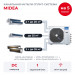 Канальная мульти сплит-система Midea на 5 комнат M5OE-42HFN8-Q1/MTIU-07W1NXD0Px2/09W1NXD0P/12HW1FNXP(GA)x2