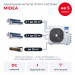 Канальная мульти сплит-система Midea на 5 комнат M5OE-42HFN8-Q1/MTIU-07W1NXD0Px2/09W1NXD0Px2/12HW1FNXP(GA)