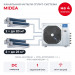 Канальная мульти сплит-система Midea на 4 комнаты M5OE-42HFN8-Q1/MTIU-07W1NXD0Px2/MTIU-09W1NXD0Px2