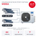 Канальная мульти сплит-система Midea на 5 комнат M5OE-42HFN8-Q1/MTIU-07W1NXD0Px3/MTIU-09W1NXD0Px2