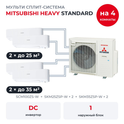 Mitsubishi Heavy SCM100ZS-W/SKM25ZSP-Wx2/SKM35ZSP-Wx2