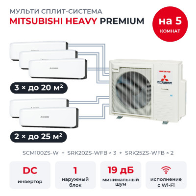 Mitsubishi Heavy SCM100ZS-W/SRK20ZS-WFBx3/SRK25ZS-WFBx2 Mitsubishi Heavy SCM100ZS-W/SRK20ZS-WFBx3/SRK25ZS-WFBx2