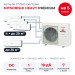 Мульти сплит-система Mitsubishi Heavy PREMIUM на 5 комнат SCM100ZS-W/SRK20ZS-WFBx4/SRK35ZS-WFB