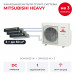 Канальная мульти сплит-система Mitsubishi Heavy на 3 комнаты SCM100ZS-W/SRR50ZS-Wx3