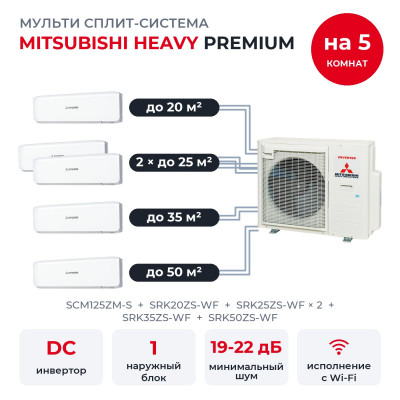 Mitsubishi Heavy SCM125ZM-S/SRK20ZS-WF/SRK25ZS-WFx2/SRK35ZS-WF/SRK50ZS-WF Mitsubishi Heavy SCM125ZM-S/SRK20ZS-WF/SRK25ZS-WFx2/SRK35ZS-WF/SRK50ZS-WF