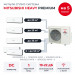 Мульти сплит-система Mitsubishi Heavy PREMIUM на 5 комнат SCM125ZM-S/SRK20ZS-WFB/SRK25ZS-WFB/SRK35ZS-WFB/SRK50ZS-WFBx2