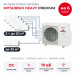 Мульти сплит-система Mitsubishi Heavy PREMIUM на 6 комнат SCM125ZM-S/SRK20ZS-WFBx5/SRK25ZS-WFB