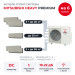 Мульти сплит-система Mitsubishi Heavy PREMIUM на 6 комнат SCM125ZM-S/SRK20ZS-WFTx3/SRK25ZS-WFT/SRK50ZS-WFTx2