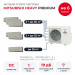 Мульти сплит-система Mitsubishi Heavy PREMIUM на 6 комнат SCM125ZM-S/SRK20ZS-WFTx3/SRK25ZS-WFTx2/SRK35ZS-WFT