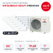 Мульти сплит-система Mitsubishi Heavy PREMIUM на 6 комнат SCM125ZM-S/SRK25ZS-WFx6