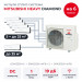 Мульти сплит-система Mitsubishi Heavy DIAMOND на 6 комнат SCM125ZM-S/SRK25ZSX-WFBx5/SRK35ZSX-WFB