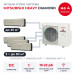 Мульти сплит-система Mitsubishi Heavy DIAMOND на 4 комнаты SCM125ZM-S/SRK25ZSX-WFT/SRK50ZSX-WFTx3