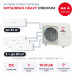 Мульти сплит-система Mitsubishi Heavy PREMIUM на 4 комнаты SCM125ZM-S/SRK35ZS-WF/SRK50ZS-WFx3