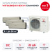 Мульти сплит-система Mitsubishi Heavy DIAMOND на 3 комнаты SCM125ZM-S/SRK50ZSX-WFTx3